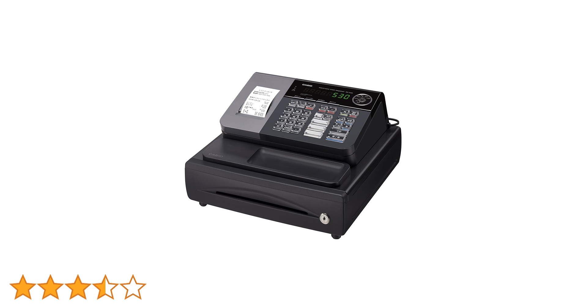 Amazon.co.jp: カシオ レジスター 8部門 小型ドロア SE-S30-BK